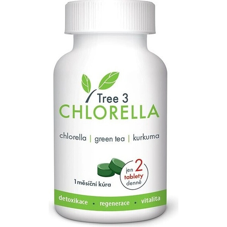 Tree3CHLORELLA 1×60 tbl, complemento alimenticio