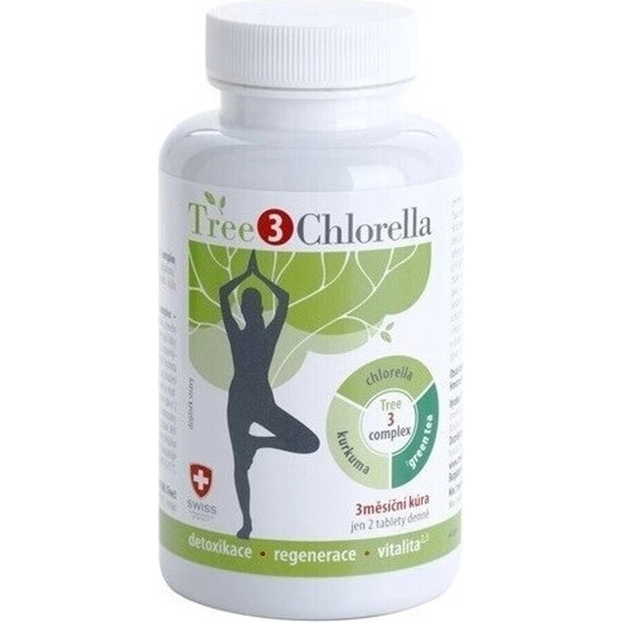 Tree3CHLORELLA 1×60 tbl, complemento alimenticio