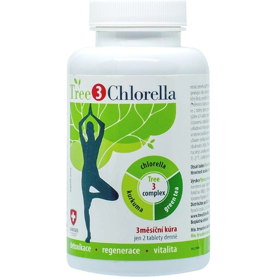 Tree3CHLORELLA 1×60 tbl, complemento alimenticio