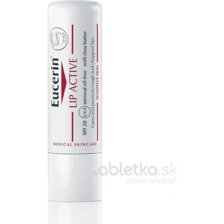 Eucerin LIP AKTIV barra de labios 1×4,8 g, suaviza los labios