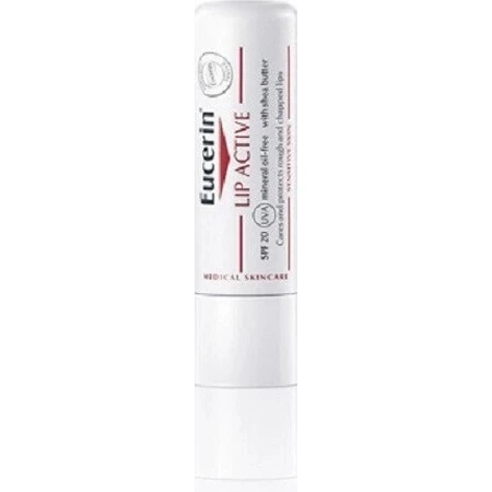 Eucerin LIP AKTIV barra de labios 1×4,8 g, suaviza los labios