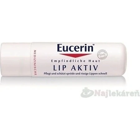 Eucerin LIP AKTIV barra de labios 1×4,8 g, suaviza los labios