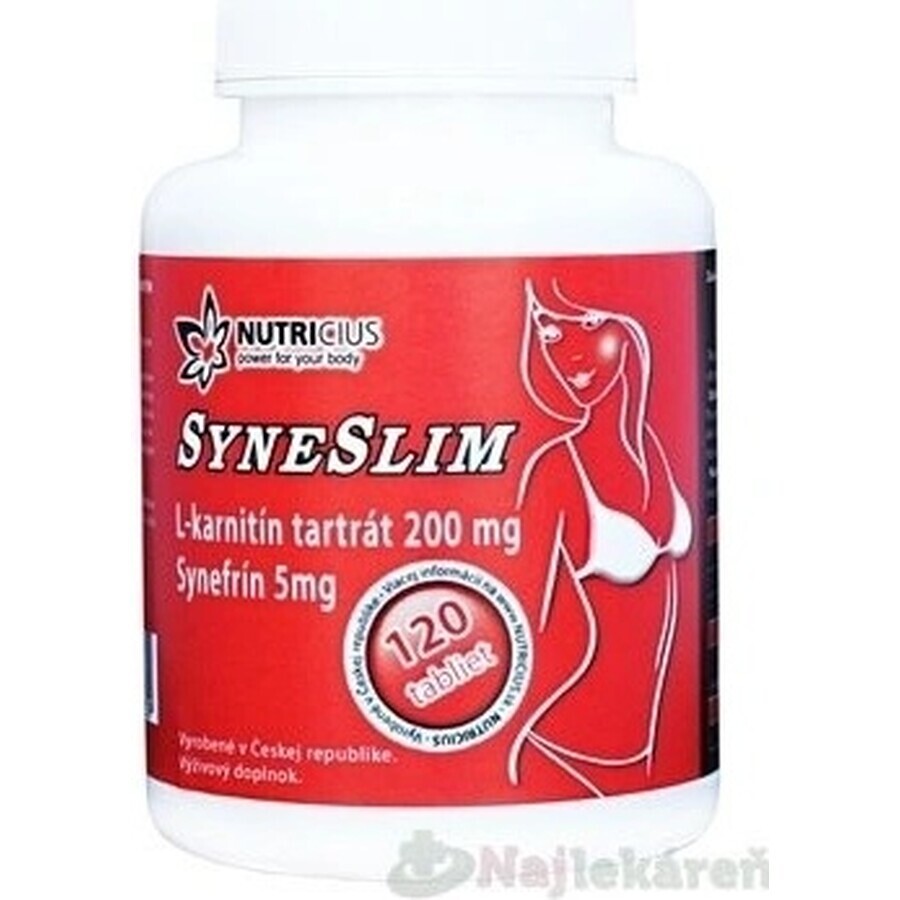 SYNESLIM synephrine + L-carnitine 1×120 tbl, synephrine + L-carnitine