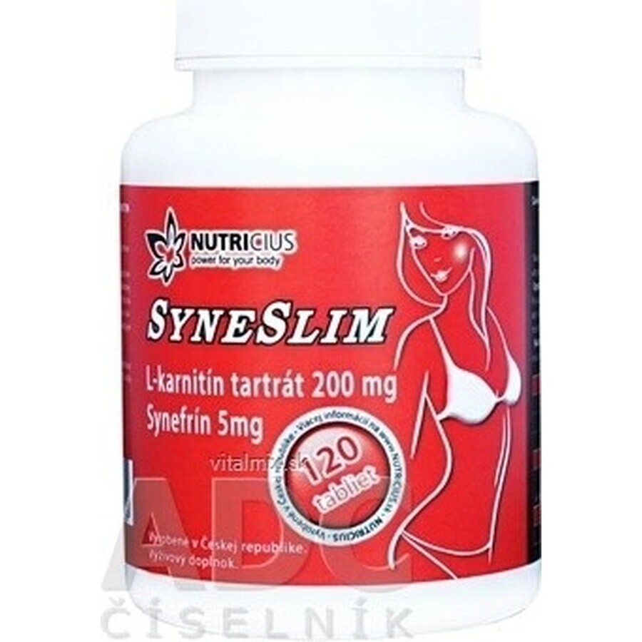 SYNESLIM synephrine + L-carnitine 1×120 tbl, synephrine + L-carnitine