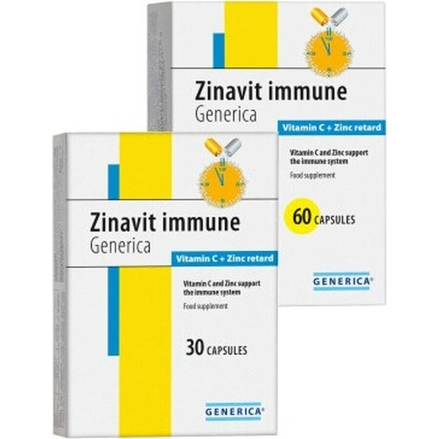 GENERICA Zinavit immun 1×60 cps, food supplement