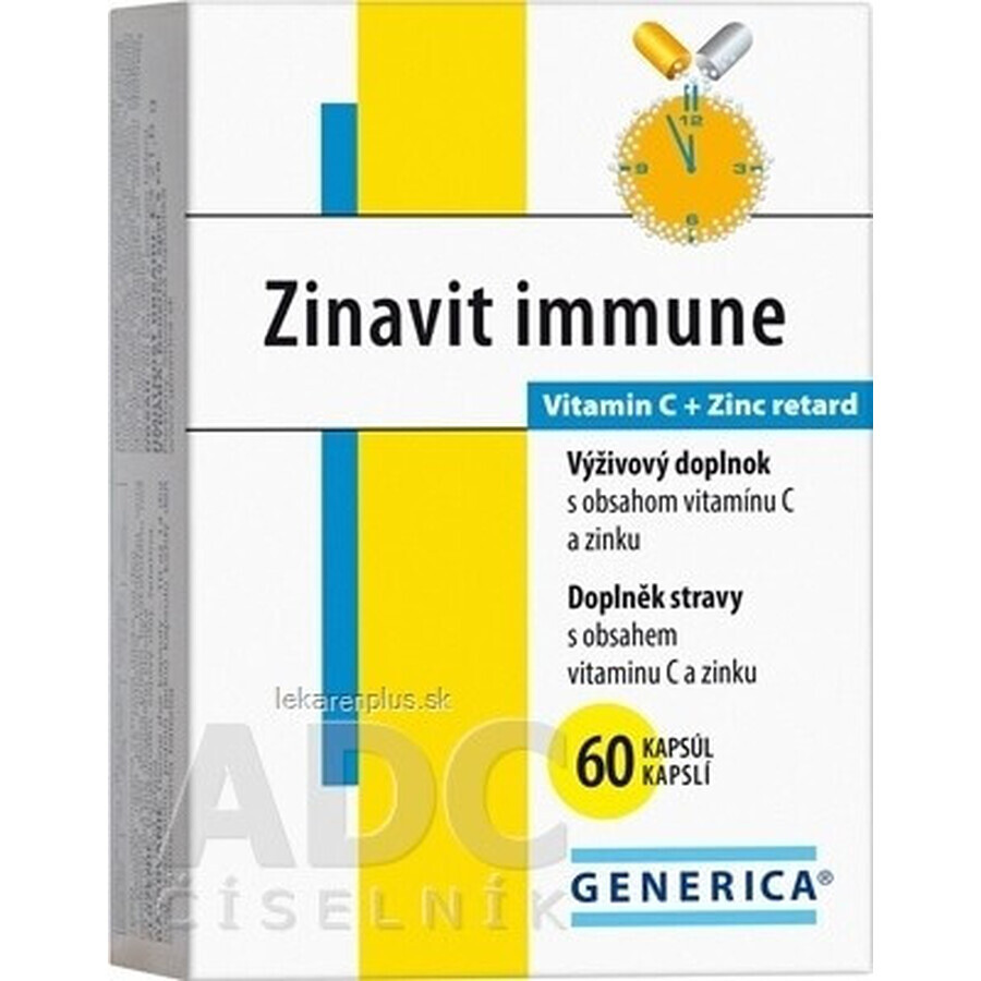 GENERICA Zinavit immun 1×60 cps, food supplement