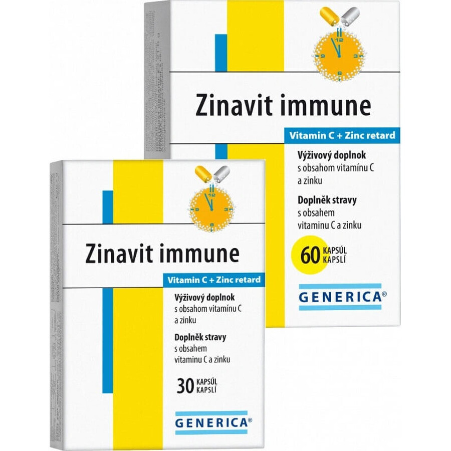GENERICA Zinavit immun 1×60 cps, food supplement