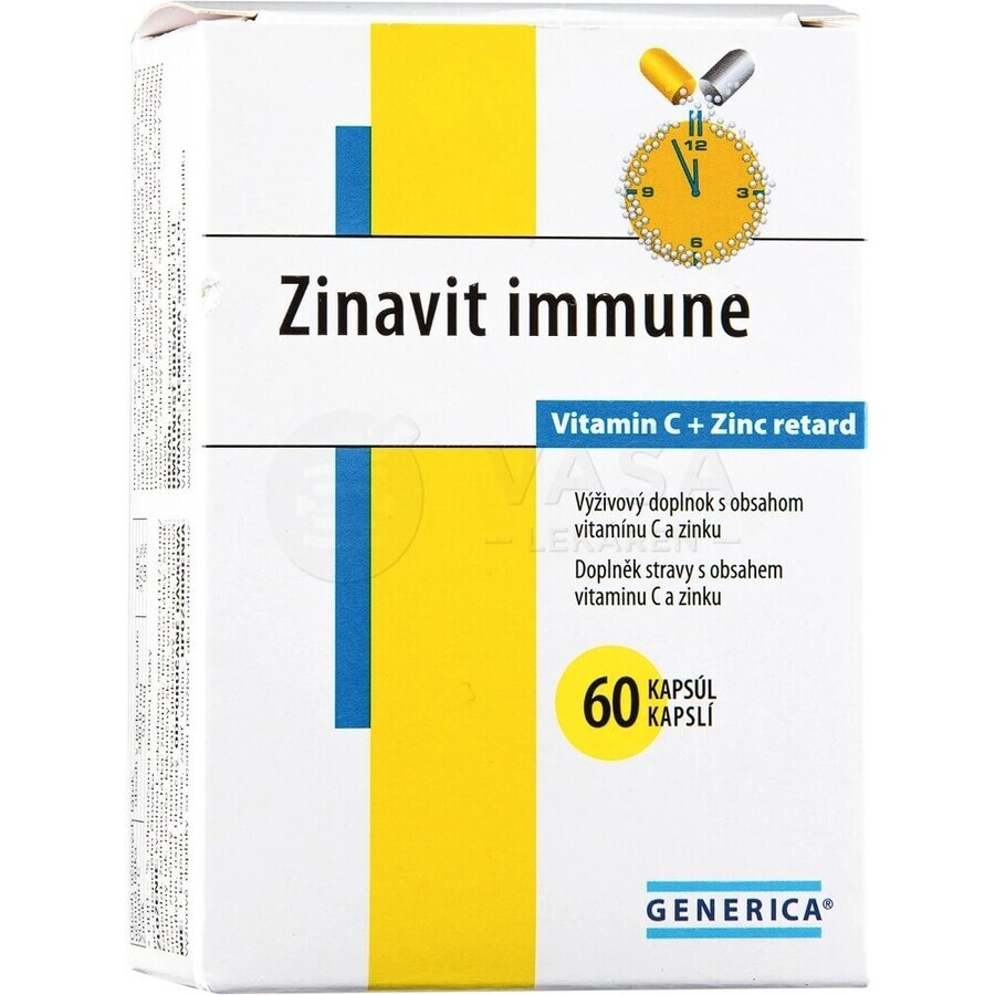 GENERICA Zinavit immun 1×60 cps, food supplement