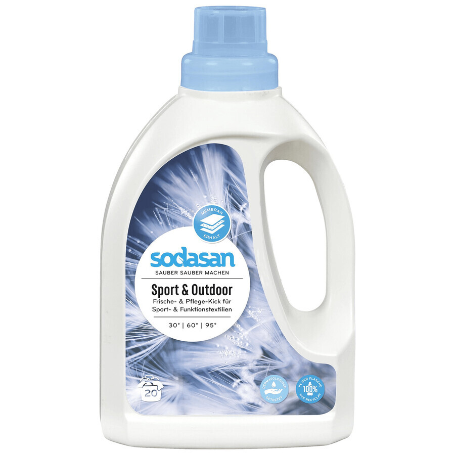 Sodasan, Waschmittel für Sporttextilien und Membranen, Bio 750 ml