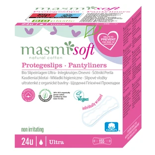 Masmi Zacht, ultradun, anatomisch gevormd maandverband, 24 stuks