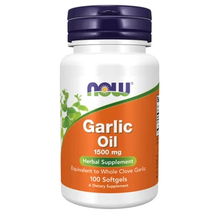 Now Foods Huile d'ail 1500 mg, 100 gélules