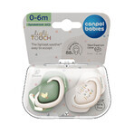 Canpol Babies, sucette, silicone, symétrique, Goose, 0-6 mois, 2 pièces Canpol Babies, sucette, silicone, symétrique, Goose, 0-6 mois, 2 pièces