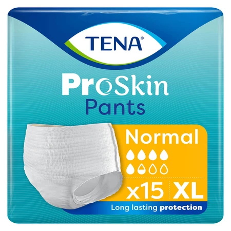 Tena Pants ProSkin, calzoncillos absorbentes, talla XL, 120-160 cm, Normal, 15 piezas