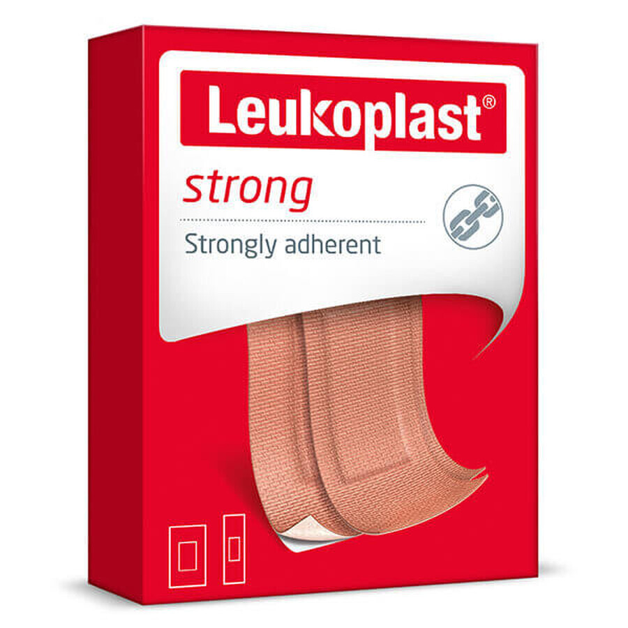 Set Leukoplast Strong, sparadrap avec pansement, 2 x 20 pièces