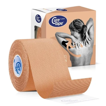 CureTape Classic, kinesiologische tape, beige, 5 cm x 5 m, 1 st