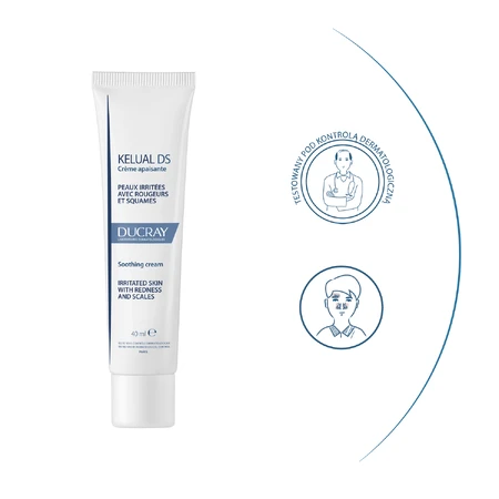Ducray Kelual DS, crema calmante para reducir la descamación, 40 ml