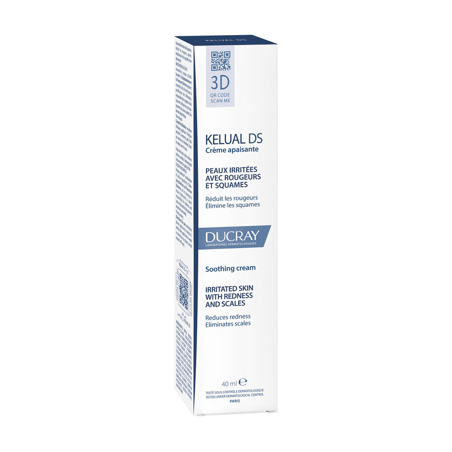 Ducray Kelual DS, soothing cream to reduce peeling, 40 ml