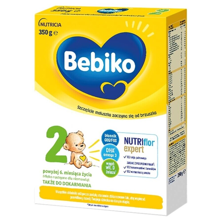 Bebiko 2 Nutriflor Expert Follow-on milk set, over 6 months, 3 x 350 g