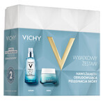 Set Vichy Mineral 89, booster de întărire și hidratare cu acid hialuronic, 50 ml + cremă hidratantă și revitalizantă bogată, 100h, 50 ml