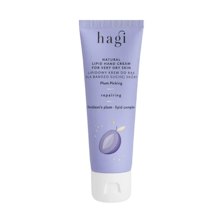 Crema de manos Hagi Na Ciruela con lípidos naturales, reparadora, piel muy seca, 50 ml