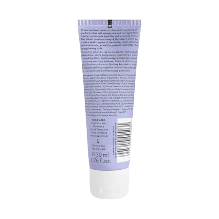 Crema de manos Hagi Na Ciruela con lípidos naturales, reparadora, piel muy seca, 50 ml