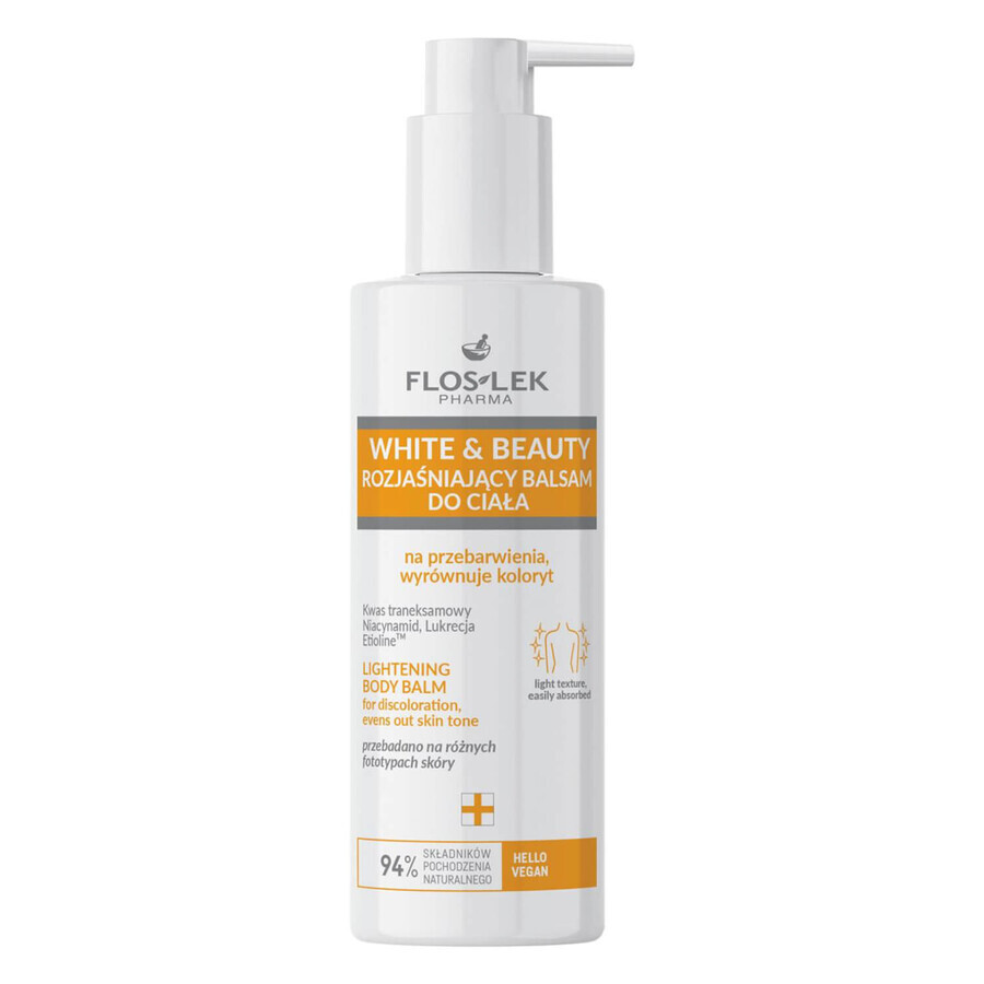 Floslek Pharma White&Beauty, loțiune de corp iluminatoare, 175 ml