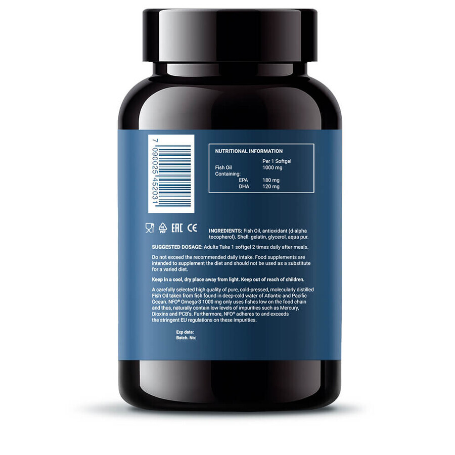 NFO Omega-3 1000, 60 gélules me