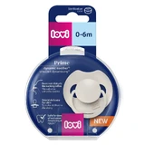 Lovi Prime, pacifier, pacifier, silicone, dynamic, coconut, 34/400, 0-6 months, 1 piece