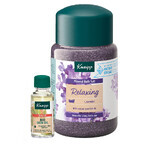 Set relajante Kneipp Lavanda, cristales de baño con sal mineral, 500 g + aceite corporal, pomelo, azafrán, aceite, 20 ml por 1 penique Set relajante Kneipp Lavanda, cristales de baño con sal mineral, 500 g + aceite corporal, pomelo, azafrán, aceite, 20 ml por 1 penique