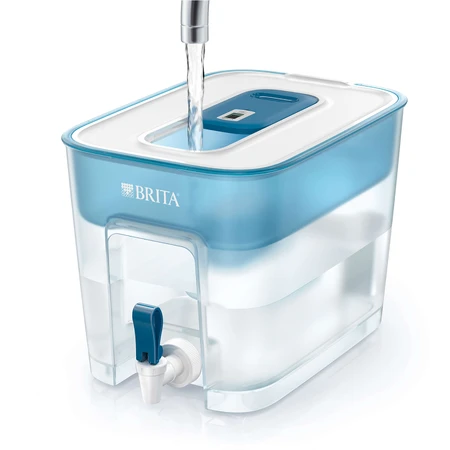 Brita Flow, 8,2 l Filterspender mit Wasserhahn, blau + Maxtra Pro Pure Performance Filter, 1 Stück