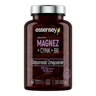 Essensey Magnesio + Zinc + B6, 120 cápsulas
