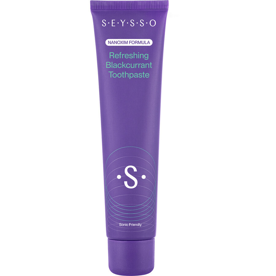 Seysso Color Refreshing Blackcurrant, refreshing toothpaste with mint and blackcurrant, 75 ml