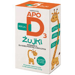 Set ApoD3 Chews, vitamina D3 800 UI per bambini di età superiore ai 3 anni, gusto arancia, 3 x 30 softgel masticabili Set ApoD3 Chews, vitamina D3 800 UI per bambini di età superiore ai 3 anni, gusto arancia, 3 x 30 softgel masticabili