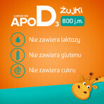 Set ApoD3 Chews, vitamina D3 800 UI per bambini di età superiore ai 3 anni, gusto arancia, 3 x 30 softgel masticabili Set ApoD3 Chews, vitamina D3 800 UI per bambini di età superiore ai 3 anni, gusto arancia, 3 x 30 softgel masticabili