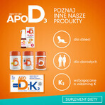 Set ApoD3 Chews, vitamina D3 800 UI per bambini di età superiore ai 3 anni, gusto arancia, 3 x 30 softgel masticabili Set ApoD3 Chews, vitamina D3 800 UI per bambini di età superiore ai 3 anni, gusto arancia, 3 x 30 softgel masticabili