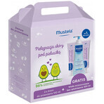 Set de change Mustela, crème, 2 x 100 ml + eau nettoyante, 300 ml, dès le premier jour Set de change Mustela, crème, 2 x 100 ml + eau nettoyante, 300 ml, dès le premier jour