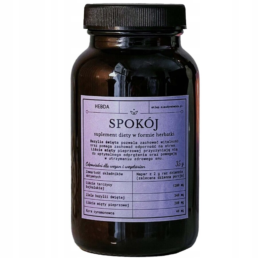 Hebda Serenity, getrocknet zum Aufbrühen, 35 g