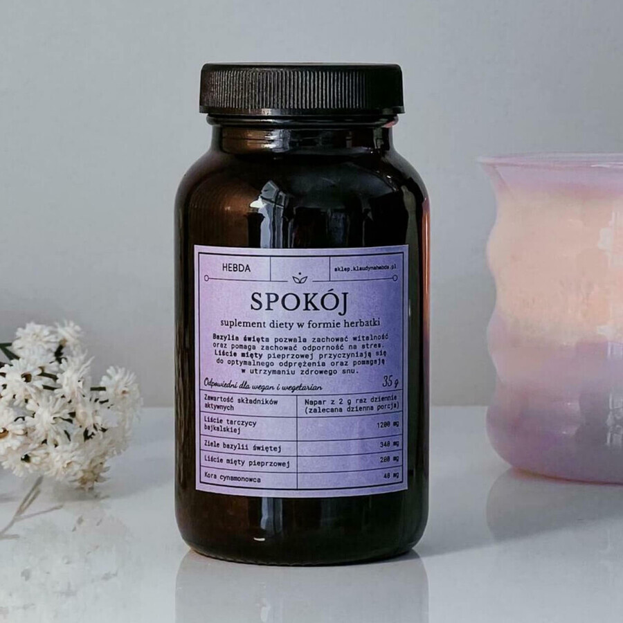 Hebda Serenity, getrocknet zum Aufbrühen, 35 g