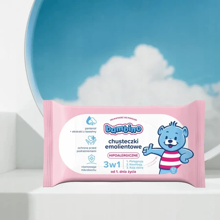 Bambino, Weichspültücher 3in1, Zweierpackung, 2 x 57 Stück