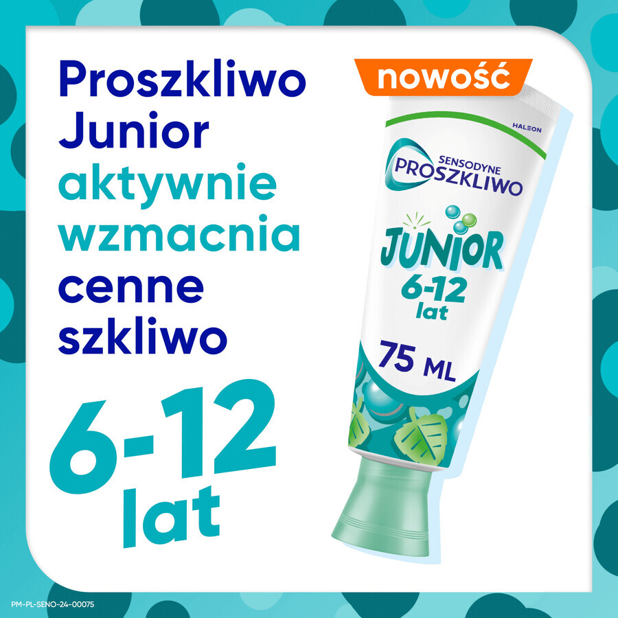 Sensodyne Junior Zahnpasta für Kinder, 6-12 Jahre, 75 ml