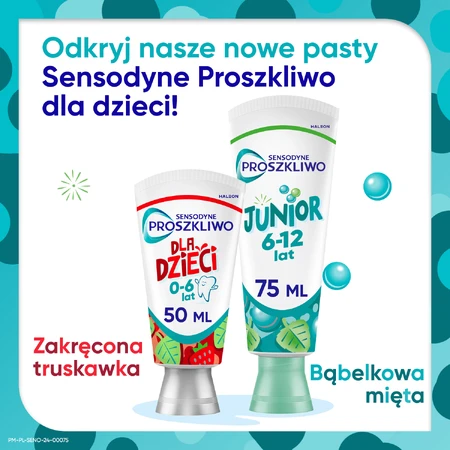 Sensodyne Junior pasta dentífrica para niños, 6-12 años, 75 ml