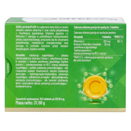 SEMA Lab Rutine Plus C, 150 tabletten