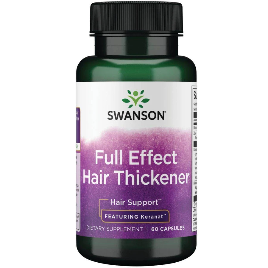 Swanson Full Effect Thickener păr, 60 capsule