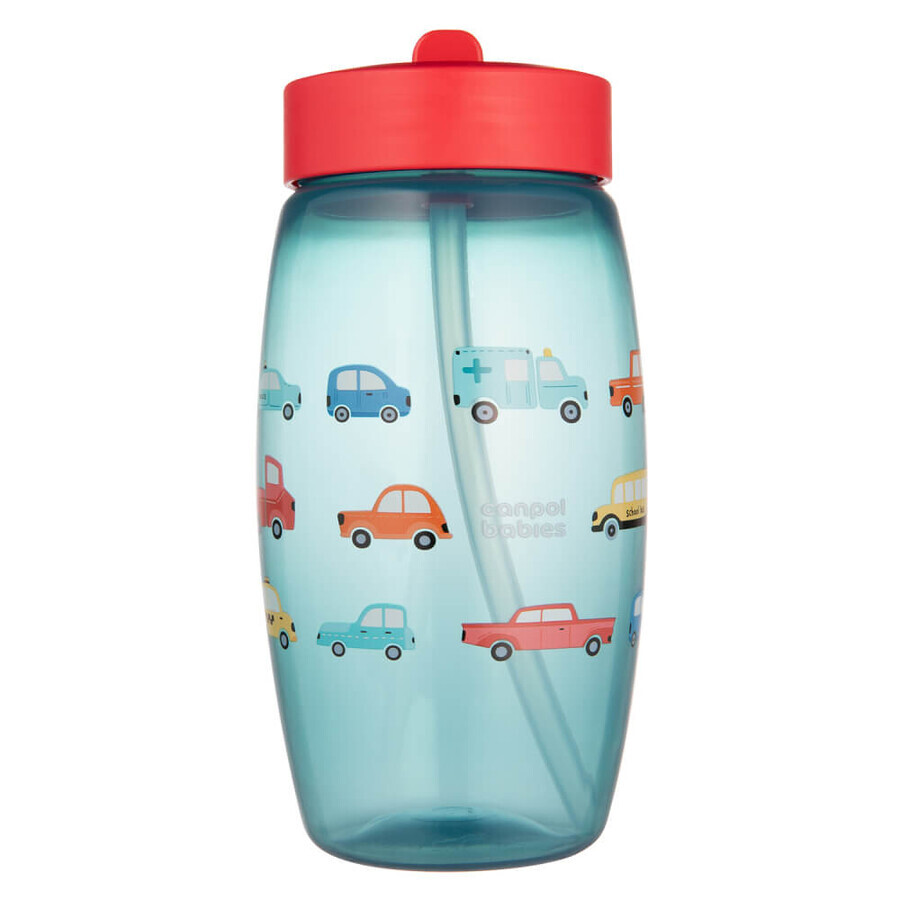 Canpol Babies, bottle with foldable spout, machine, blue, 56/618, from 4 years, 400 ml