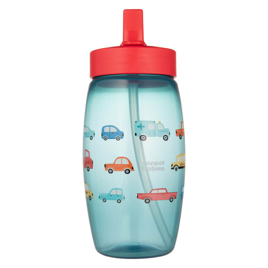Canpol Babies, bottle with foldable spout, machine, blue, 56/618, from 4 years, 400 ml