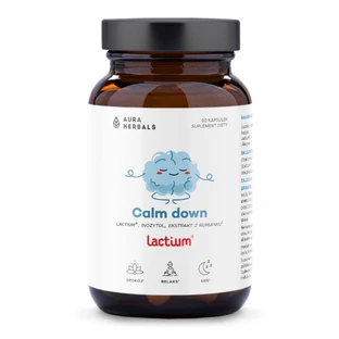 Aura Herbals Calm Down Lactium, 60 cápsulas