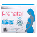 Set Prenatal Uno 30 capsules + DHA, 30 capsules + Fles-fles, 1 stuk gratis Set Prenatal Uno 30 capsules + DHA, 30 capsules + Fles-fles, 1 stuk gratis