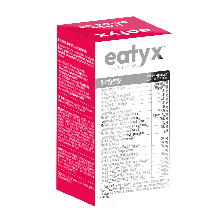 OSHEE Eatyx Futuryx Lab Hyper Detox 360, 60 capsule A BREVE DURATA