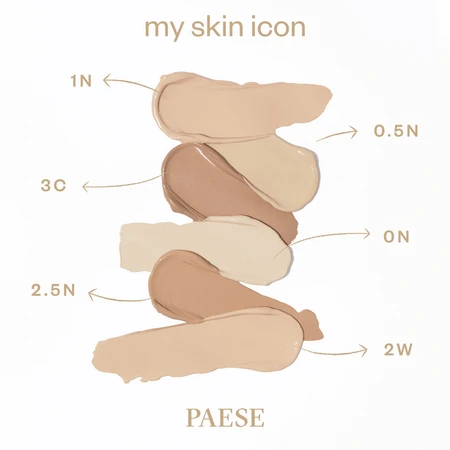Paese My Skin Icon matterende foundation, 2N Warm Beige, 33 ml