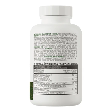 OstroVit Kurkuma + schwarzer Pfeffer + Ingwer, 90 Kapseln